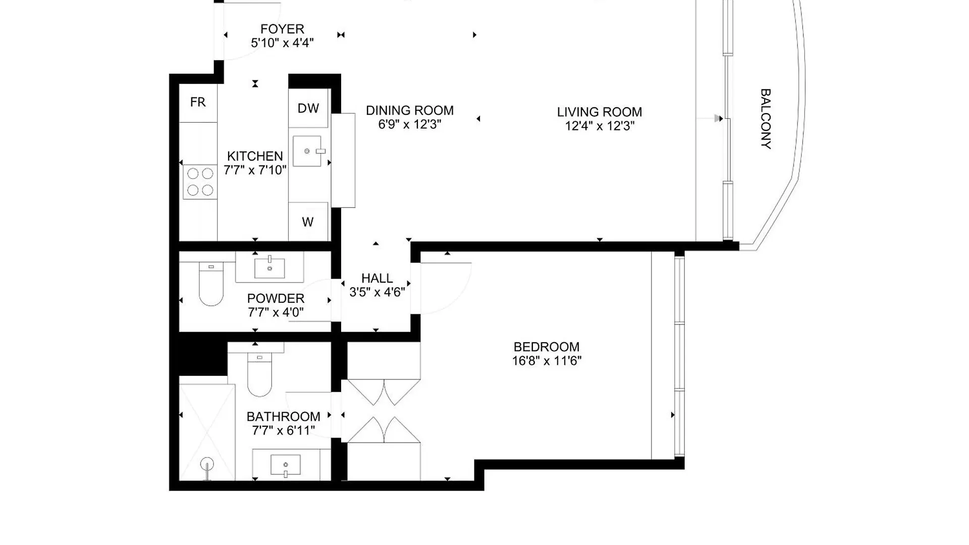 The Point Tower - Chic One Bedroom Dubai
