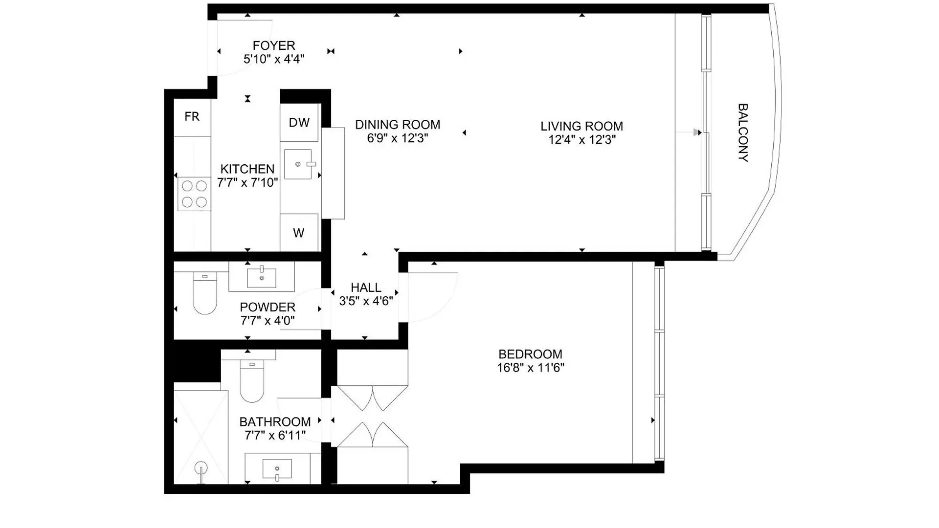 Apartment The Point Tower - Chic One Bedroom Dubai United Arab Emirates